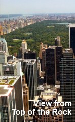 NYC view over Central Park